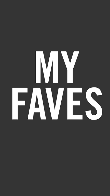 Transition card appears when user clicks on ‘My Favorites’ menu item in the nav